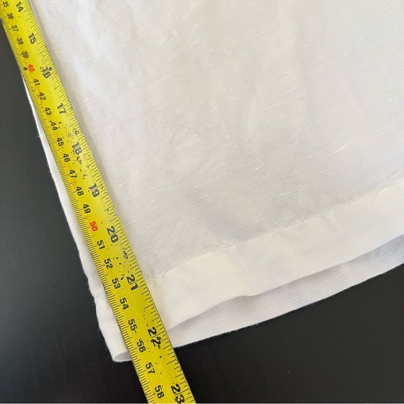 H&M Linen Blend Wide Leg Cropped Pant - Size S - Picture 11 of 12